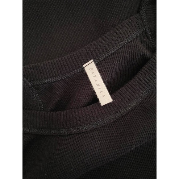 NWOT Botanica Workshop Rhea Rib Dress // Black Organic Cotton - Picture 10 of 13